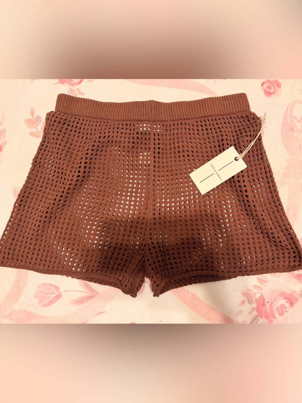 Brand new with tags moon & madison Brown Knit Mesh Women’s Shorts